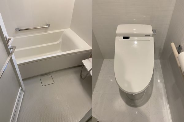 広島市中区で浴室トイレセットクリーニング