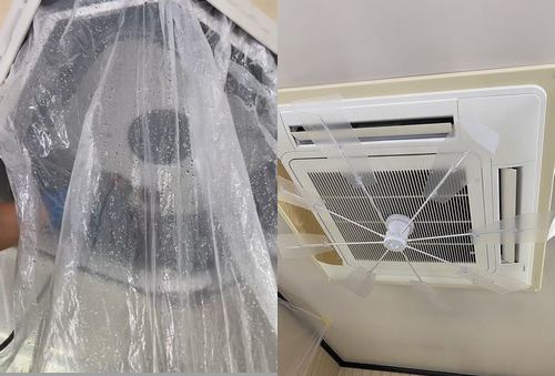 東広島市にてエアコンクリーニング